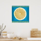 Poster épice de vie bleu (Cuisine)