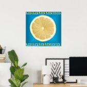 Poster épice de vie bleu (Bureau à domicile)