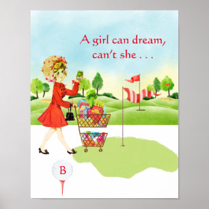 Poster Épicerie d'Humour vs Golf Girl Can Dream