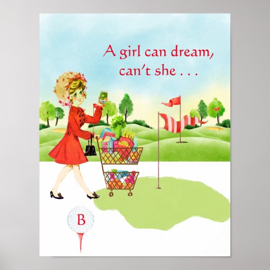 Poster Épicerie d'Humour vs Golf Girl Can Dream (Devant)