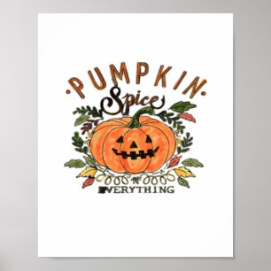 Poster Épices citrouilles - Collection Halloween