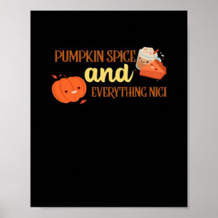 Poster Épices citrouilles Et Tout Beau Design Automne