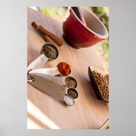 Poster Épices dans la cuisine (Devant)