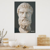 Poster Epicurus / Philosophe grec / (Cuisine)