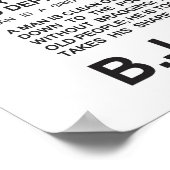 Poster Épigrammes et citations de B.J. Palmer (Coin)