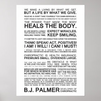 Poster Épigrammes et citations de B.J. Palmer