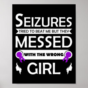 Poster Epilepsie Conscience de la saisie Trouble épilepti