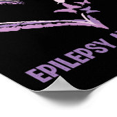 Poster Epilepsie Conscience Je suis un guerrier papillon  (Coin)