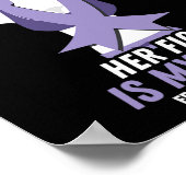 Poster Epilepsie Conscience Son combat est mon combat Rib (Coin)