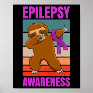 Poster Épilepsie de la fentes de plongée saisit le ruban