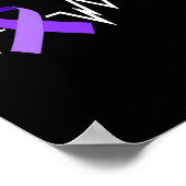 Poster Épilepsie du ruban de coeur Épilepsie Trouble (Coin)