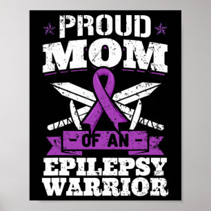 Poster Epilepsie Guerrier Maman Epileptique Saisie Troubl