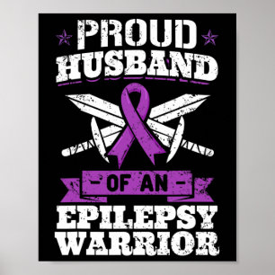 Poster Épilepsie Guerrier Mari Épileptique Séizure Disord