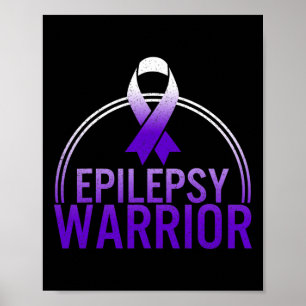 Poster Epilepsie Guerrier Sensibilisation Saisie Soutien 