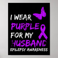 Epilepsie Je Porte Du Purple Pour Mon Mari Ruban