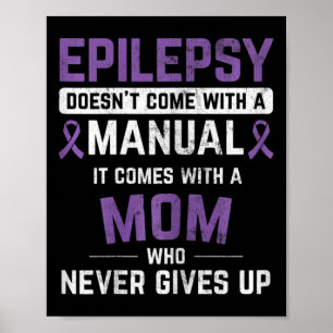 Poster Epilepsie Maman Epilepsie Conscience de l'épilepsi