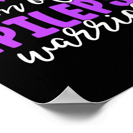 Poster Epilepsie Maman Purple Ribbon Sensibilisation Mère (Coin)