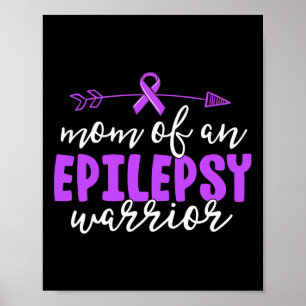 Poster Epilepsie Maman Purple Ribbon Sensibilisation Mère