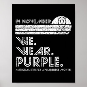Poster Epilepsie mois de sensibilisation Novembre nous po