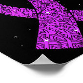 Poster Epilepsie Noël Casquette Purple Sensibilisation Ri (Coin)