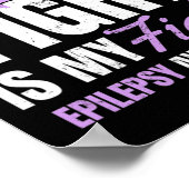 Poster Epilepsy Awareness Design Her Fight My Gift (Coin)