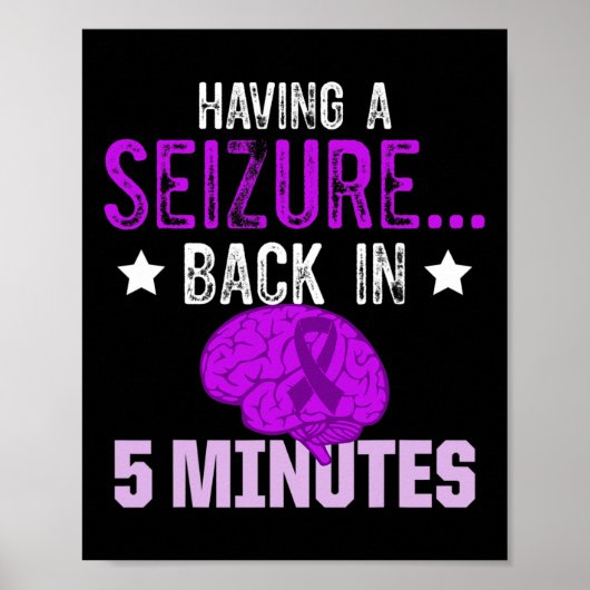 Poster Epilepsy Awareness Epileptic Warrior Survivor 4  (Devant)