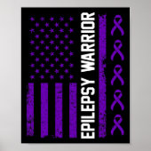 Poster Epilepsy Awareness Epileptic Warrior Survivor 7  (Devant)