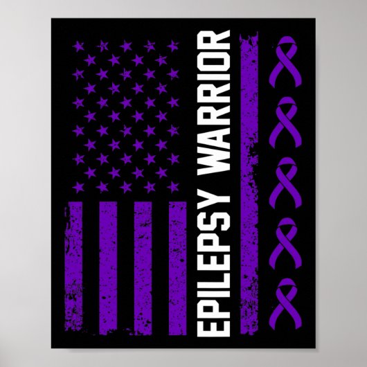 Poster Epilepsy Awareness Epileptic Warrior Survivor 7  (Devant)