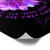 Poster Epilepsy Awareness Flower We Don't Know How Strong (Coin)
