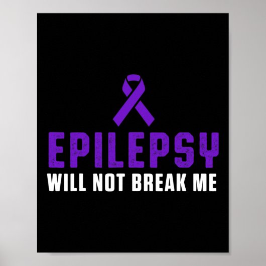 Poster Epilepsy Awareness Fun Therapists Epileptic Warrio (Devant)