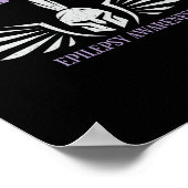 Poster Epilepsy Awareness Warrior Ribbon  (Coin)