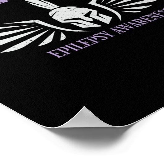 Poster Epilepsy Awareness Warrior Ribbon  (Coin)