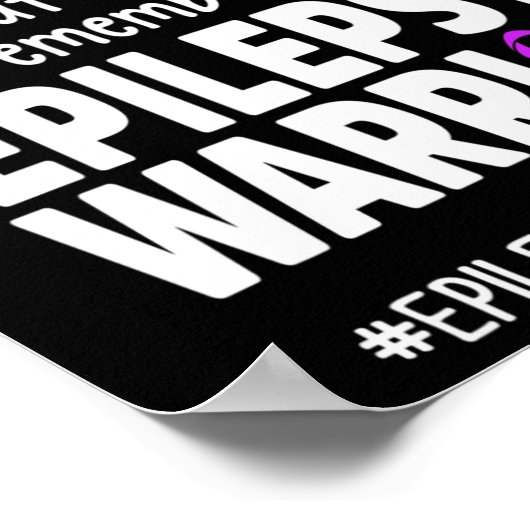 Poster Epilepsy Awareness Write It Epileptic Warrior Surv (Coin)