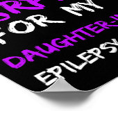 Poster Epilepsy I Wear Purple For My Daughter-in-law Ribb (Coin)