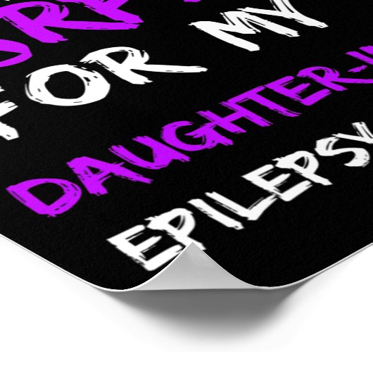 Poster Epilepsy I Wear Purple For My Daughter-in-law Ribb (Coin)