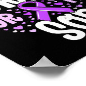 Poster Epilepsy Ribbon Je Porte Violet Pour Mon Fils Don (Coin)
