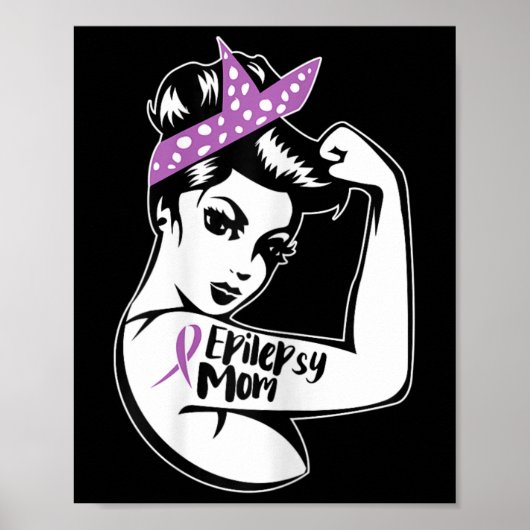 Poster Epilepsy Support - Epileptic Awareness Epilepsy Mo (Devant)