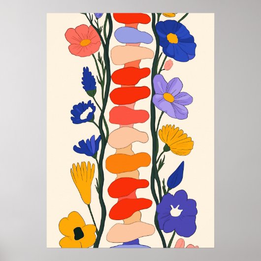 Poster Épine en fleurs (Devant)