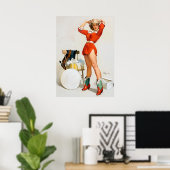 Poster Épingle Casquette de la fille (Bureau à domicile)