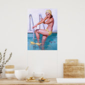 Poster Épingle de bain vers le haut (Cuisine)