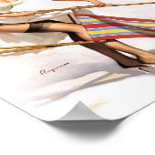 Poster Épingle de chaise de pelouse vers le haut (Coin)