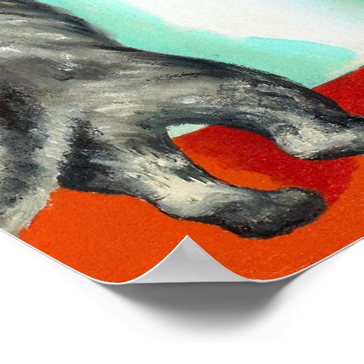 Poster Épingle de fixation Kitty vers le haut (Coin)