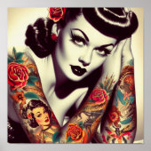 Poster Épingle de glam rétro (Devant)