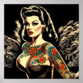 Poster Épingle de goth tatoué (Devant)