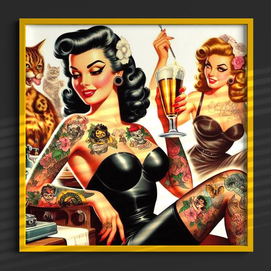 Poster Épingle de la fête de la bière