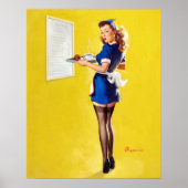 Poster Épingle de la serveuse (Devant)