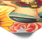 Poster Épingle de tatouage rétro (Coin)