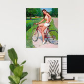 Poster Épingle de vélo vers le haut (Bureau à domicile)