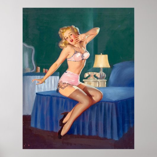 Poster Épingle dorée vers le haut (Devant)