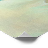 Poster Épingle du coeur de sable vers le haut (Coin)